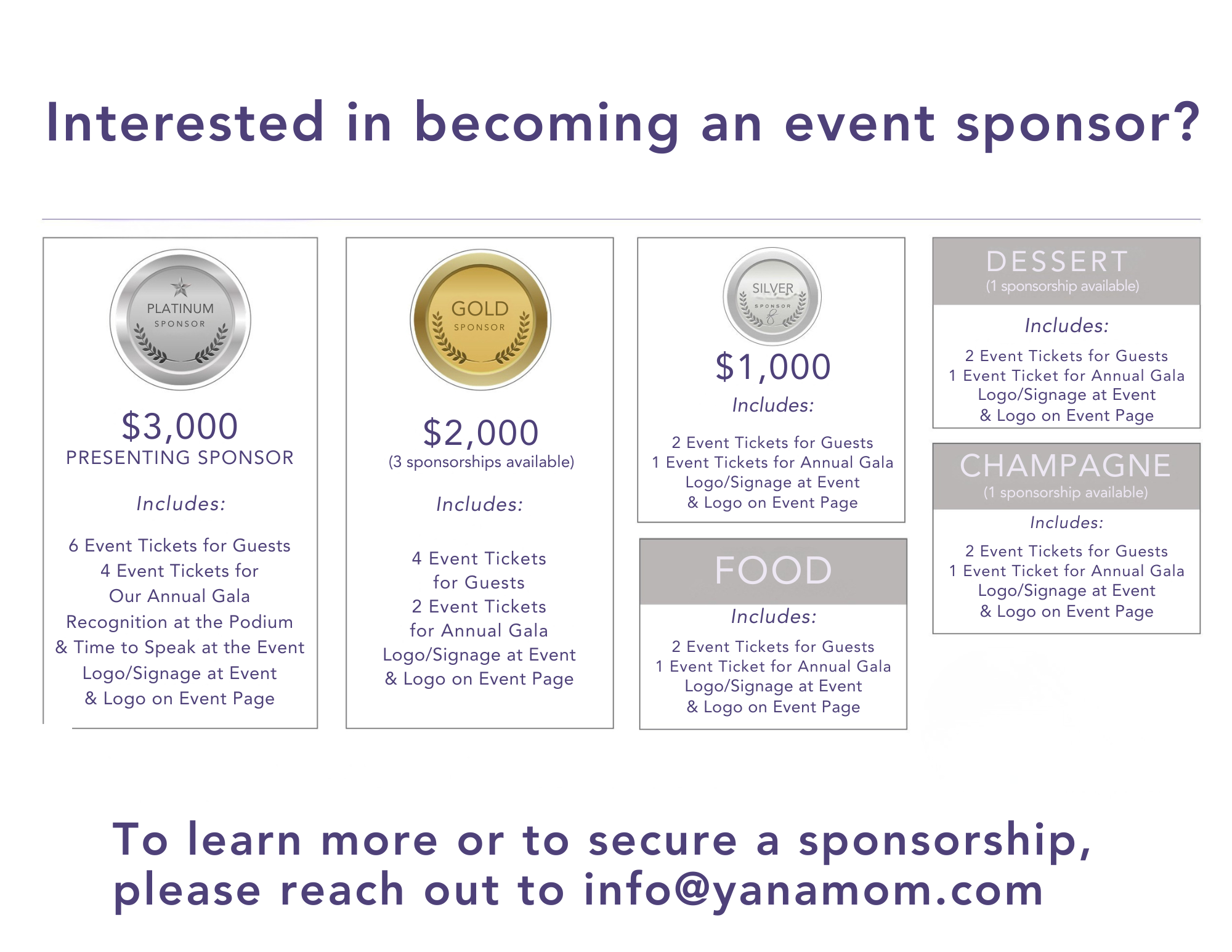 Mom-Mosas for Mamas 2026 sponsorship flyer